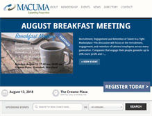 Tablet Screenshot of macuma.org